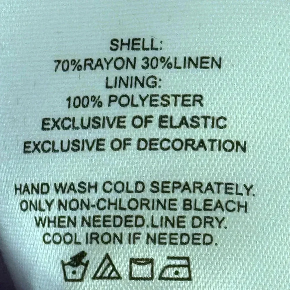 NWT Express Top Off The Shoulder Ruffle Corset Blouse Linen Blend Purple XS - Picture 10 of 11